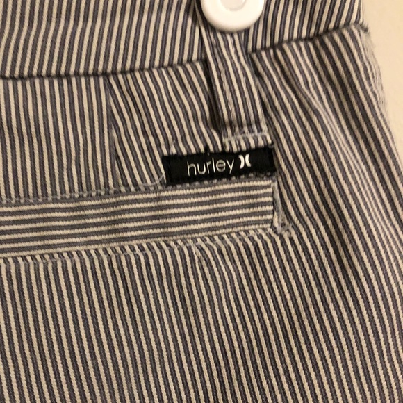 Hurley pin stripe nautical blue and white shorts - Picture 6 of 12